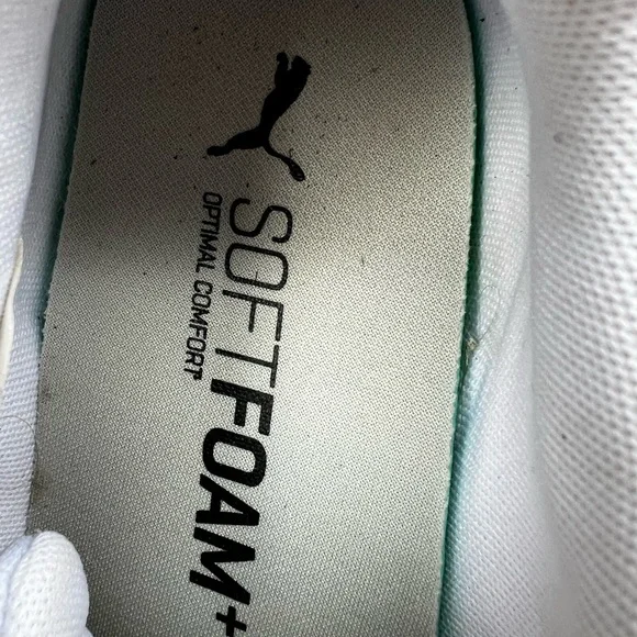 Puma White and Coral Sneakers - Picture 7 of 15